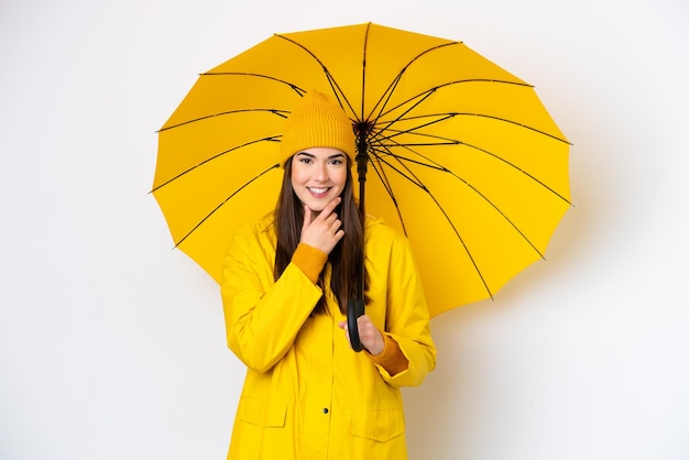 Young woman over  isolated background