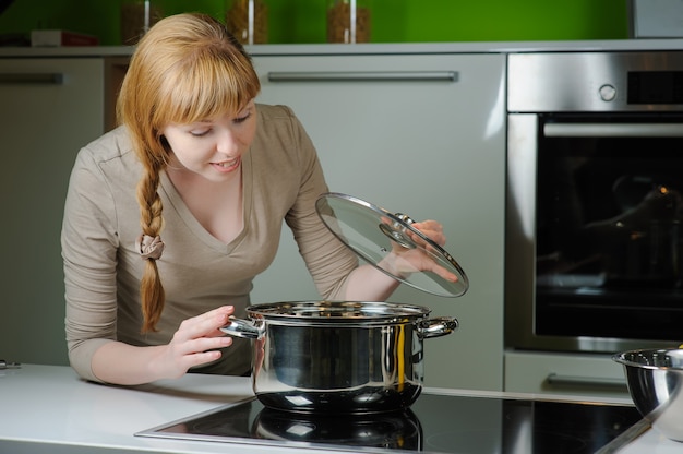 Young woman in the kitchen