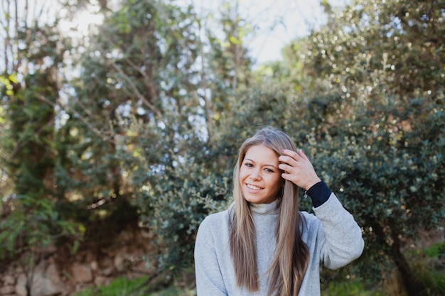 Young woman in the nature 