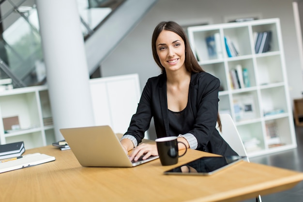 Young woman in the office