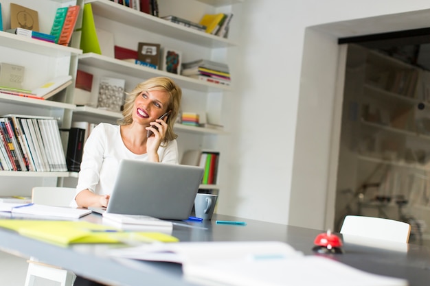 Young woman in the office