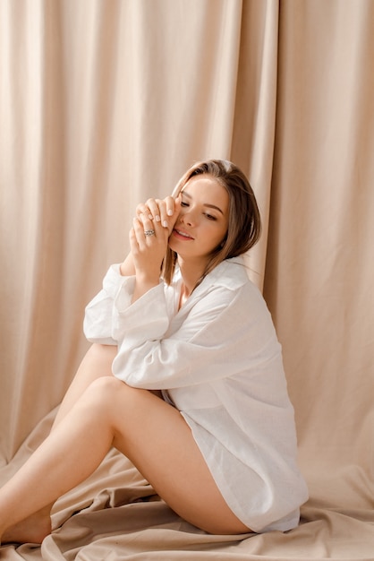 Young woman relaxing at home