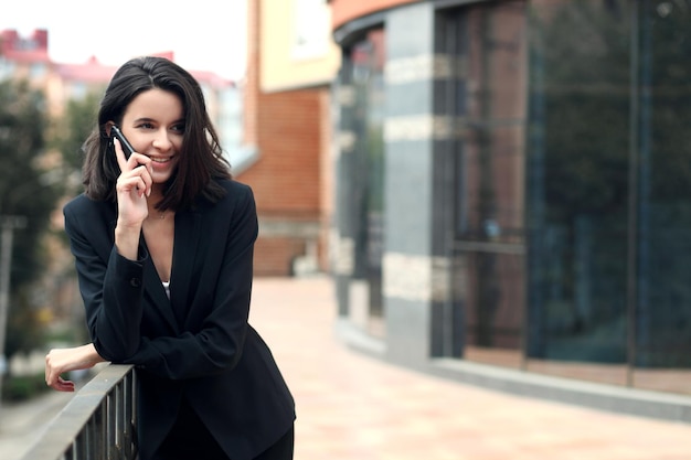 Young woman talking on mobile phone