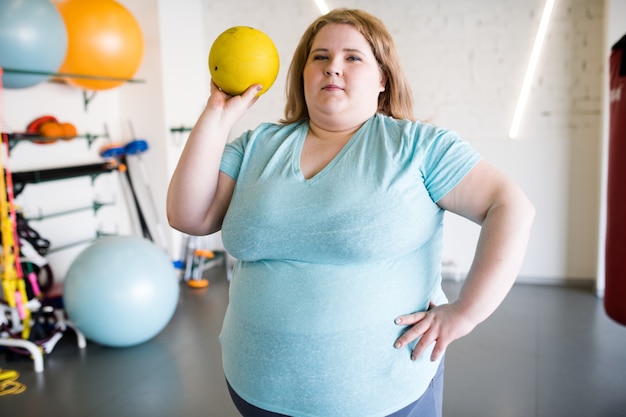 Young woman training in the gym