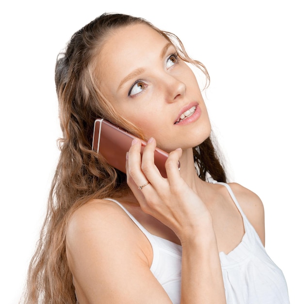 Young Woman Using a Cell Phone