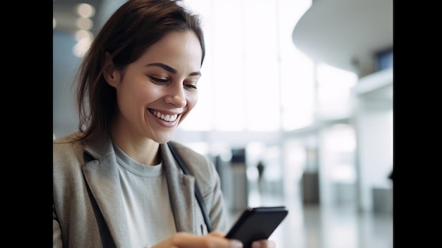 Young woman using smart phoneSocial media concept