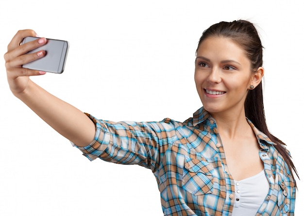 Young woman using smartphone 