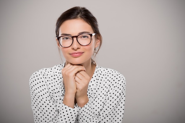 Young woman wearing eyeglasses