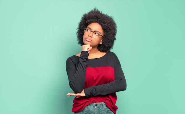 Young woman with afro hairstyle