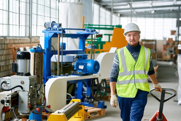 Young Worker at Factory