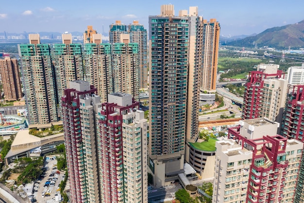 Yuen Long, Hong Kong 21 October 2018:- Hong Kong residential district