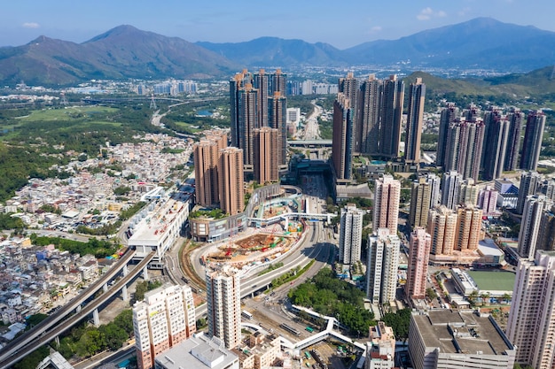 Yuen Long, Hong Kong 21 October 2018:- Hong Kong residential district