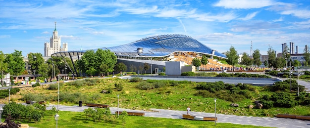 Zaryadye Park panorama Moscow Russia