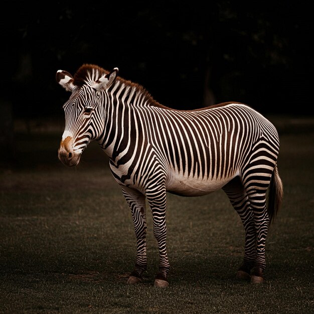 Zebra animal mammal white and black illustration photo art fake cgi