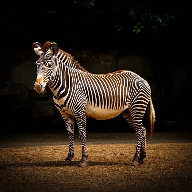 Zebra animal mammal white and black illustration photo art fake cgi