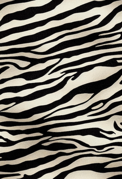 Zebra fur print texture design 3d illustrated