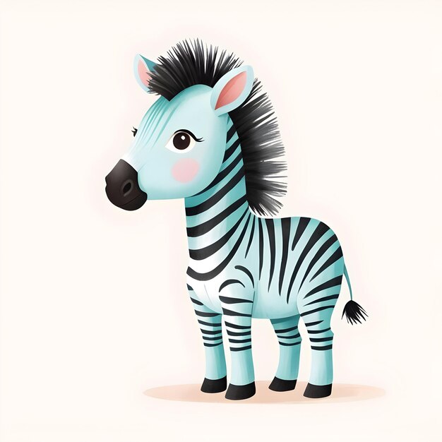 zebra Illustration for Toddlers Story Book