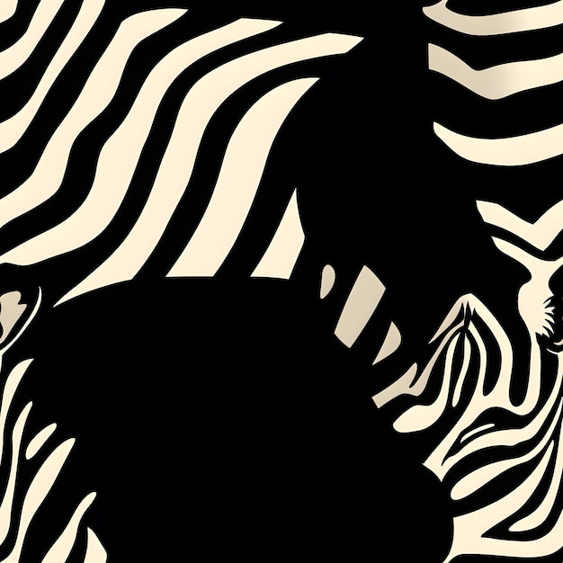 Photo a zebra is shown in black and white with a white stripe