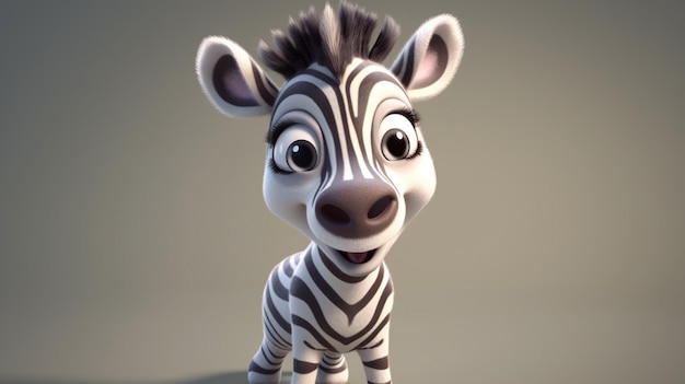 A zebra with a big smile on its face