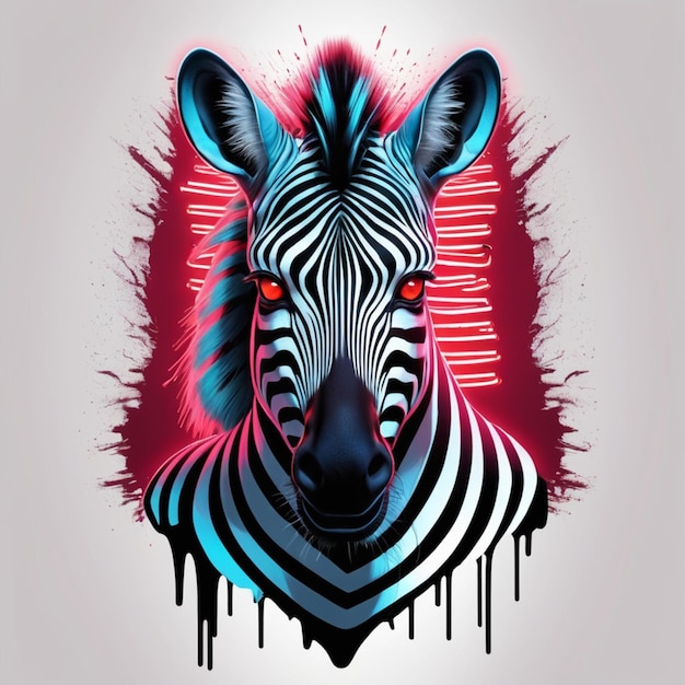 a zebra with a zebra on the back and the word zebra on the bottom