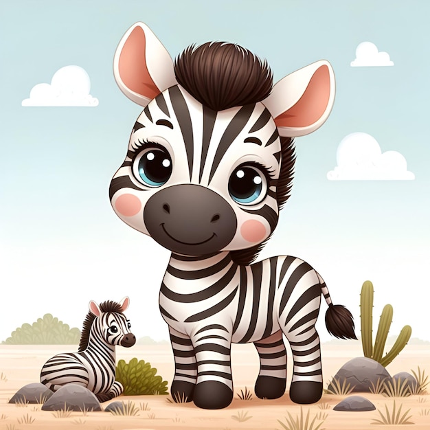 a zebra and a zebra are in the wild