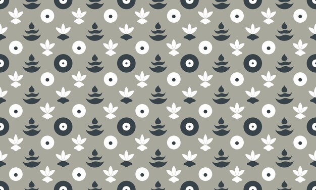 Zen Design Seamless Pattern Wallpaper Background