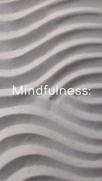 Photo zen sand wave textured background in mindfulness concept