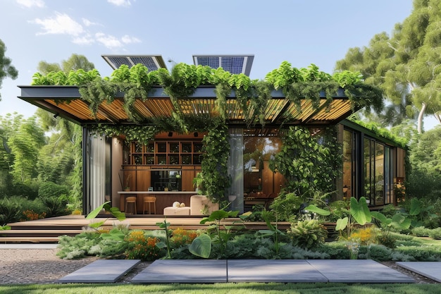 A zerowaste smart home equipped with composting facilities