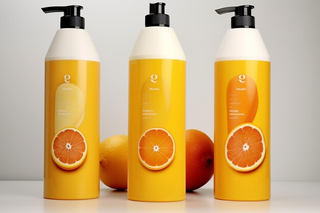 Zesty and Bright Citrus Packaging Design for Cosmetics