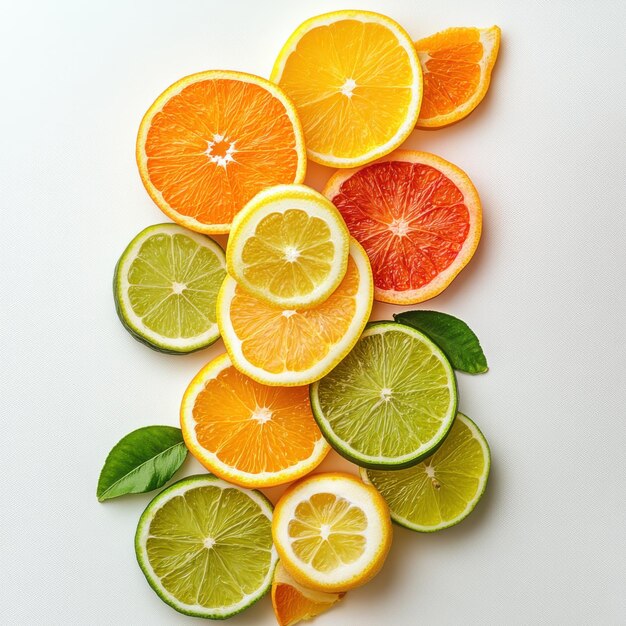 Zesty Citrus Harmony HighResolution Slices for Fresh Vibrant Branding