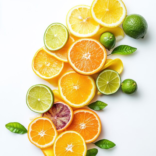 Zesty Citrus Harmony HighResolution Slices for Fresh Vibrant Branding