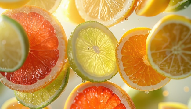 Zesty Citrus Harmony HighResolution Slices for Fresh Vibrant Branding