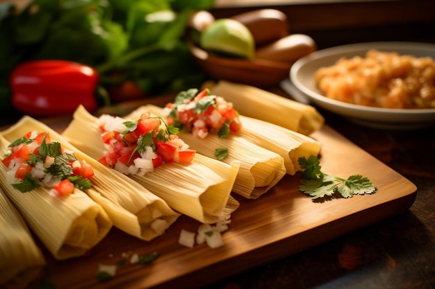 Zesty Pineapple Salsa Tamales