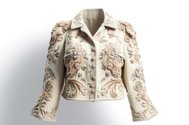 Photo zimmermann embroidered jacket isolated on white background