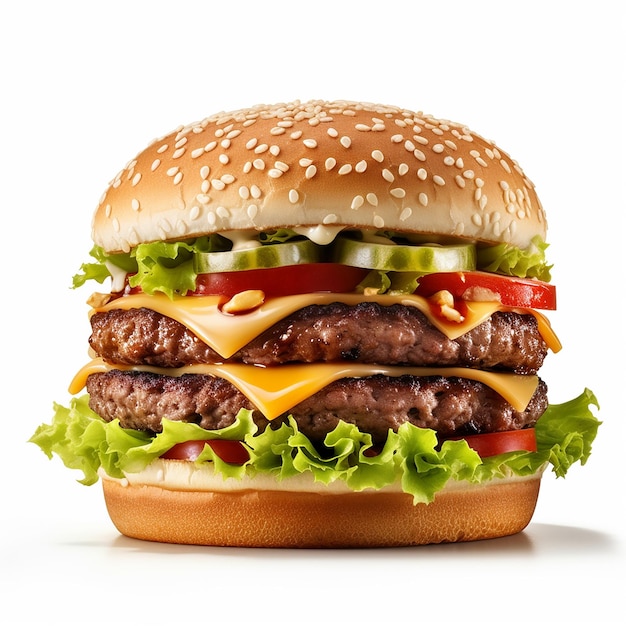 Zinger Burger on white isolated background