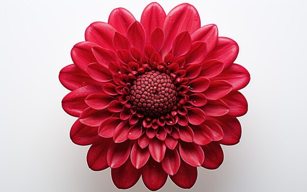 Zinnia Seed Elegance on White Background