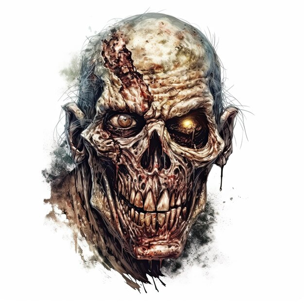 Zombie art concept Generative AI