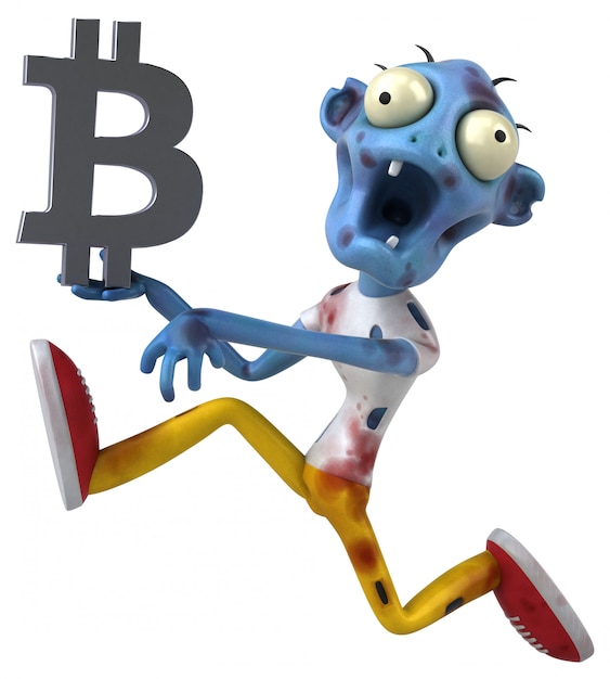 Zombie and bitcoin animation