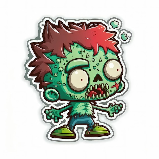 Photo a zombie sticker captured beautifully