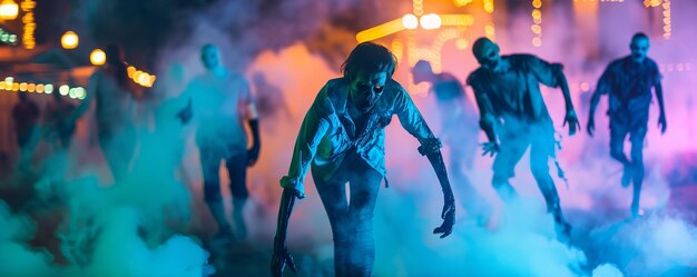 Photo zombies in the fog