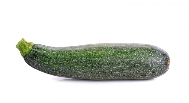 Zucchini cucumber isolated on white 