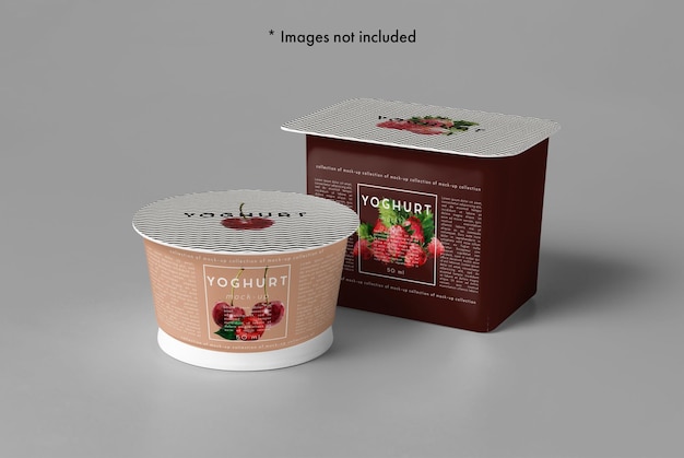 03 Yogurt Mock-up containers