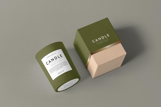 04_Candle  Box Mock-up