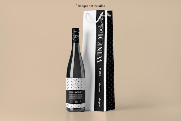 05_Wine Bag and Bottle Mock-up 2