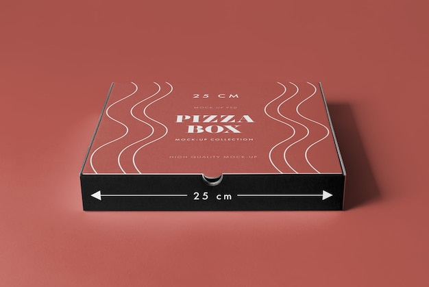 06_25cm Pizza Box Mock-up