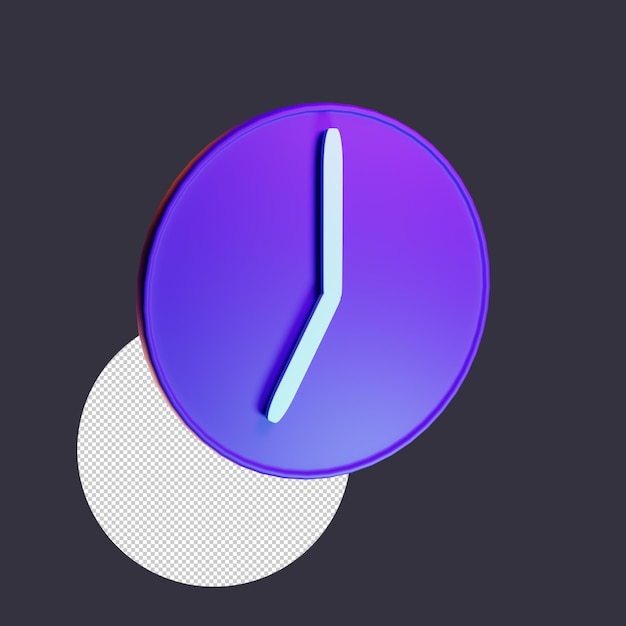 07.00 Clock 3D icon