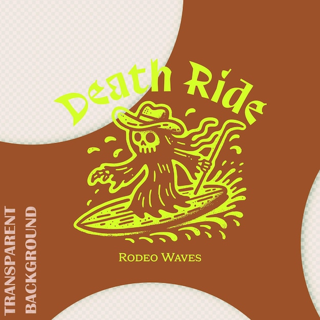 09 Death Ride Aesthetic Streetwear Graphic TShirt Design