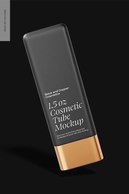 1.5 oz Cosmetic Tube Mockup, Falling