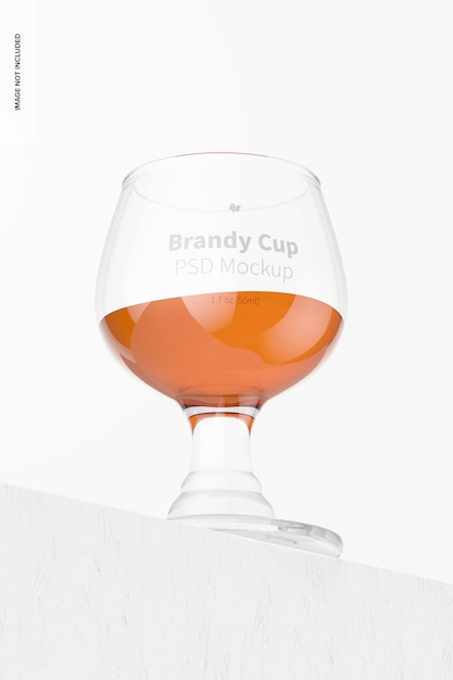 1.7 oz Glass Brandy Cup Mockup