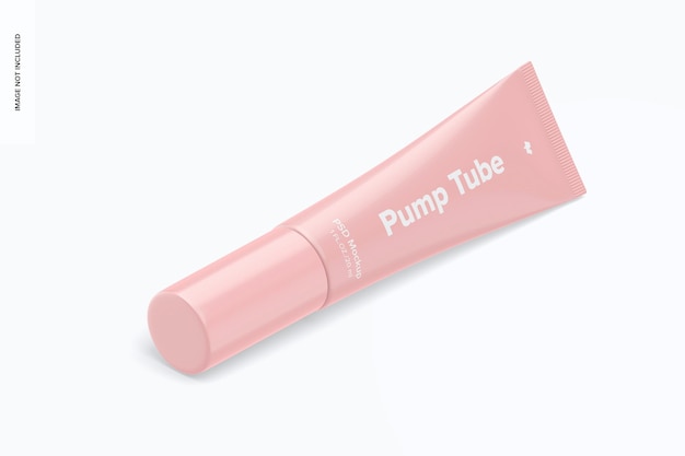 1 oz Pump Tube Mockup